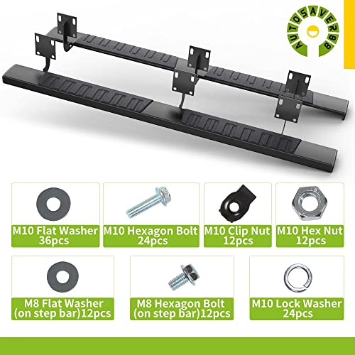 Aluminum Black Side Steps for 1999-2016 Ford F-250