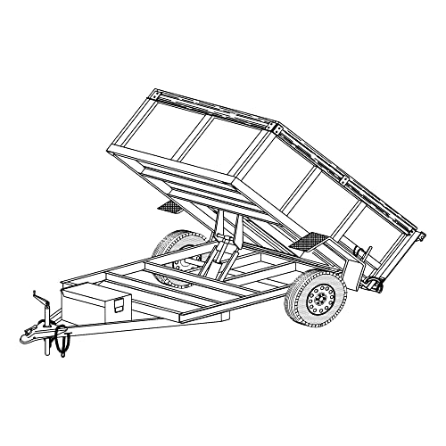 Hydraulic Dump Trailer Blueprints - 8' x 5