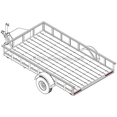Utility Trailer Plans: 6′ 10" x 12′ | 3,500 lb Capacity