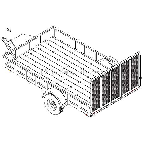 Utility Trailer Plans: 6′ 10" x 12′ | 3,500 lb Capacity