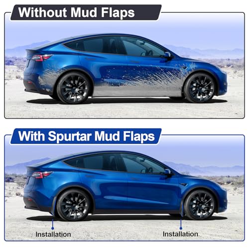 Spurtar Tesla Model Y Mud Flaps 2023-2020 Set