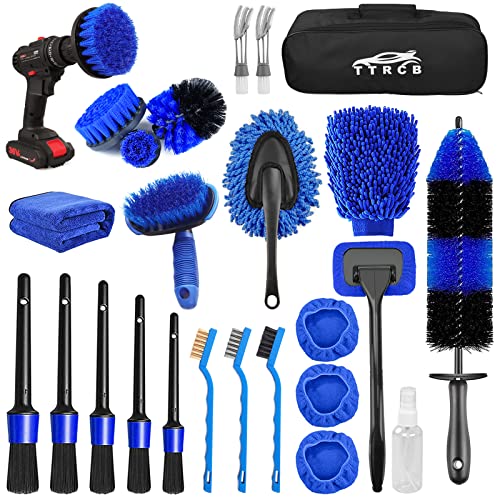 26Pcs Car Detailing Brush Set - Professional Car Care