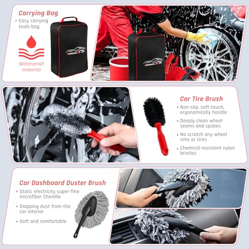 Car Detailing Kit for Cars, Motorcycles, Bikes, Wheels