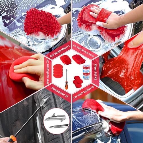 Car Detailing Kit for Cars, Motorcycles, Bikes, Wheels
