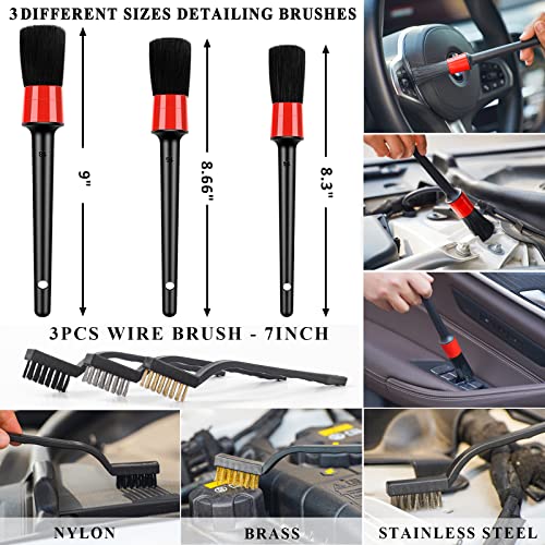 20Pcs Auto Cleaning Kit: Interior Detailing, Handheld Vacuum