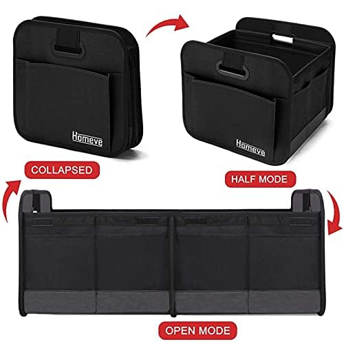 Car Trunk Organizer, Reinforced Handles, Collapsible Storage