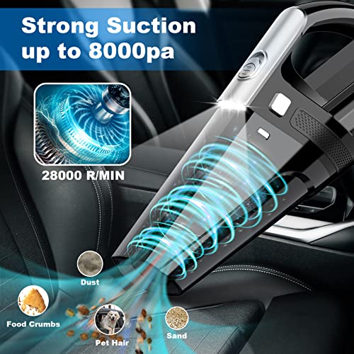 DRECELL Car Vacuum Cleaner with Powerful 8000Pa Suction