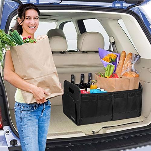 Car Trunk Organizer, Reinforced Handles, Collapsible Storage