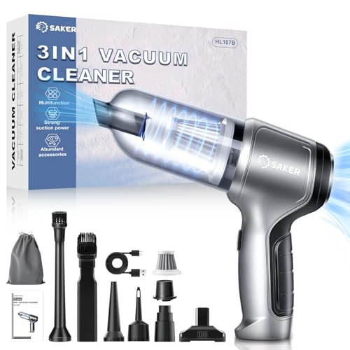 Saker 3-in-1 Car Mini Vacuum Cleaner, Portable & Powerful