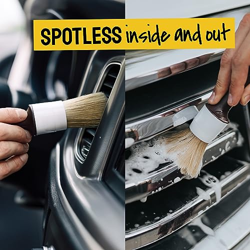 Soft Boars Hair Car Detailing Brush Set