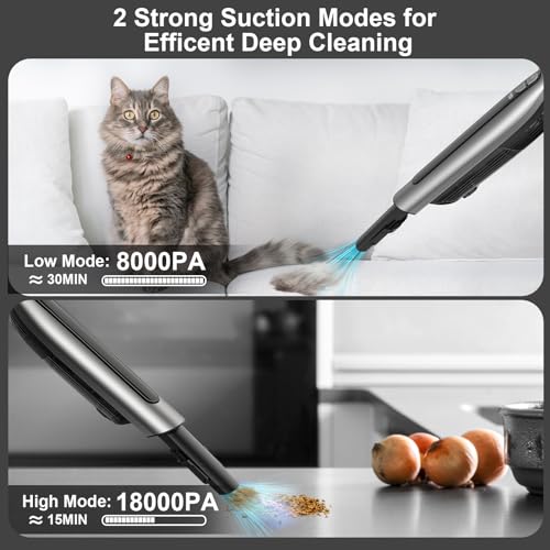 NEXPOW Handheld Car Vacuum - 18000PA, Cordless, Rechargeable