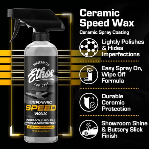 16oz Ethos Ceramic Speed Wax - Hydrophobic Top Coat
