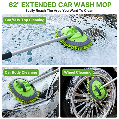 62" Car Wash Brush with Long Handle