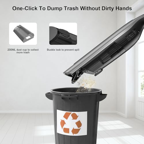 NEXPOW Handheld Car Vacuum - 18000PA, Cordless, Rechargeable