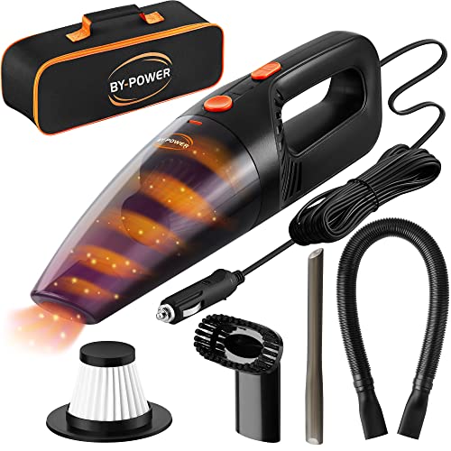 Powerful Portable Car Vacuum Cleaner: Wet and Dry Cleaning