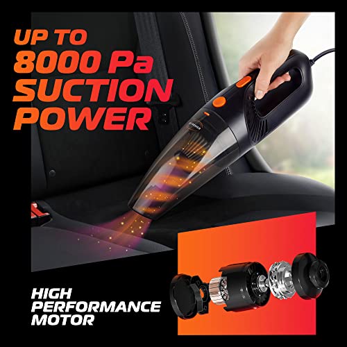 Powerful Portable Car Vacuum Cleaner: Wet and Dry Cleaning
