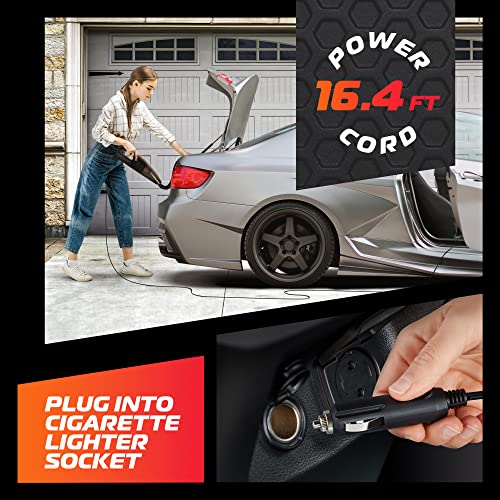 Powerful Portable Car Vacuum Cleaner: Wet and Dry Cleaning
