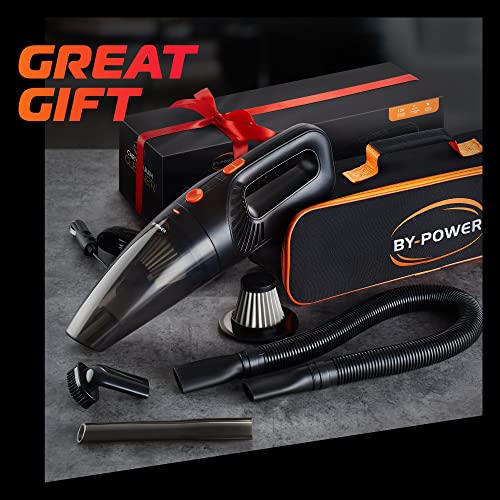 Powerful Portable Car Vacuum Cleaner: Wet and Dry Cleaning
