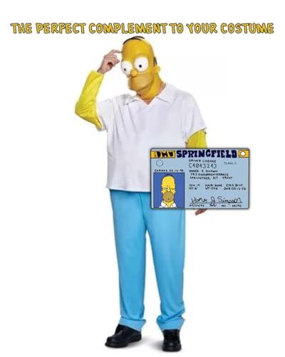 Homer Simpson Driver License ID Card | Funny Novelty