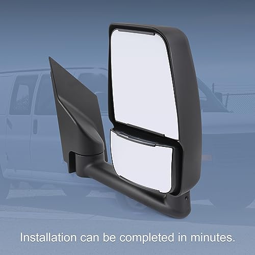 JDMSPEED Manual Adjustment Passenger Side View Mirror for Chevy Express/GMC Savana