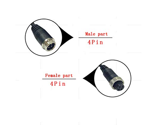 33ft Car Aviation Video Extension Cable Truck Rearview Camera