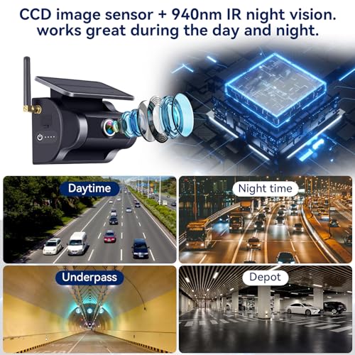 Wireless Solar Backup Camera: Easy Install, HD Night Vision