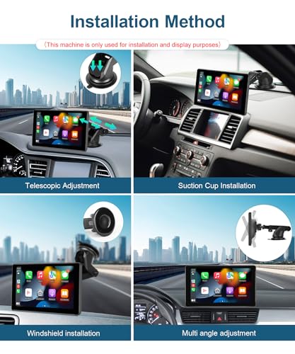 Podofo 10.26'' Carplay Screen with Rear Backup Camera