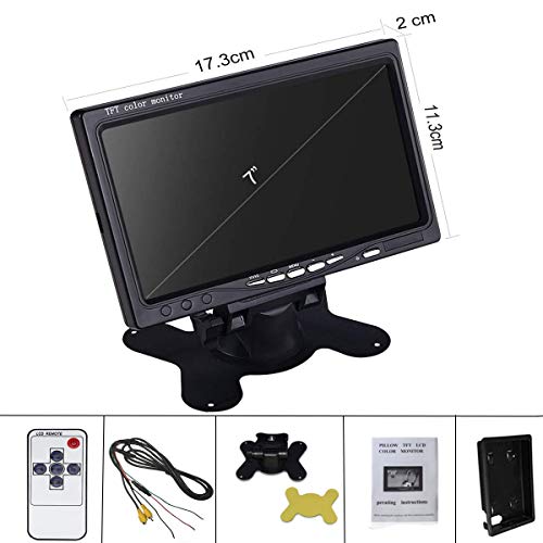 7" HD Car On-Dash Backup Monitor with 2 Inputs