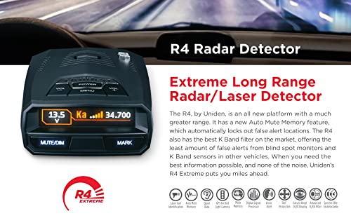 High-Performance Uniden Laser/Radar Detector, GPS, Voice & Camera Alerts