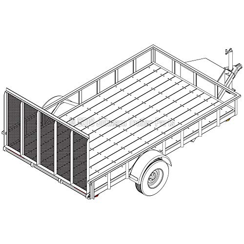 6′ 10" x 12′ Utility Trailer Blueprints - 5,200 lb Capacity