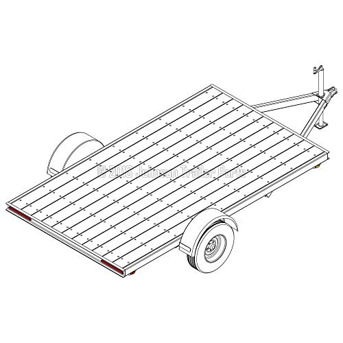 6′ 10" x 12′ Utility Trailer Blueprints - 5,200 lb Capacity