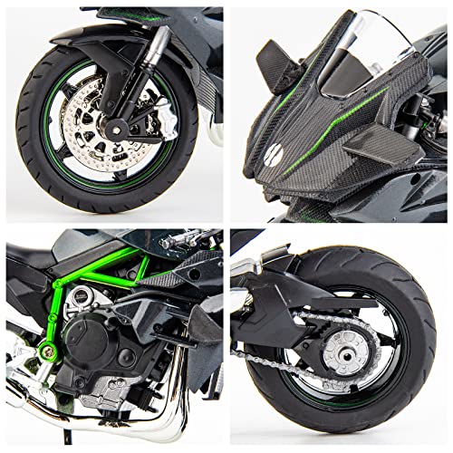 1:12 Kawasaki Ninja H2R DieCast Motorcycle Model, Black