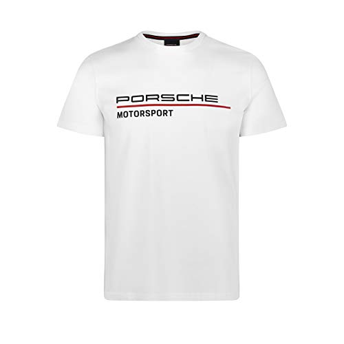 White Porsche Motorsport Men's T-Shirt, Size L