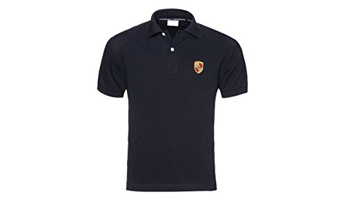 Porsche Crest Men's Polo Shirt - Black - Size 2XL