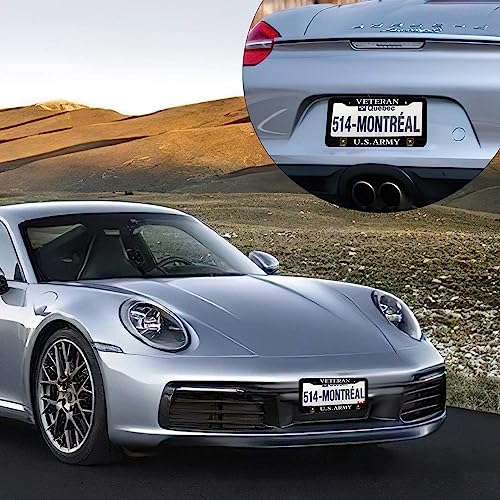 BOARLIDA US Army License Plate Frame Stainless Steel