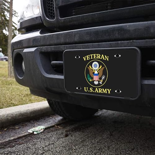 BOARLIDA Veteran US Army License Plate Eagle Design