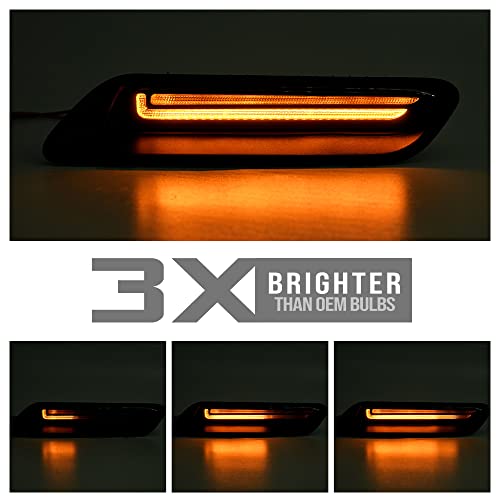 LED Hood Vent Lights for Ram 1500 - White/Amber