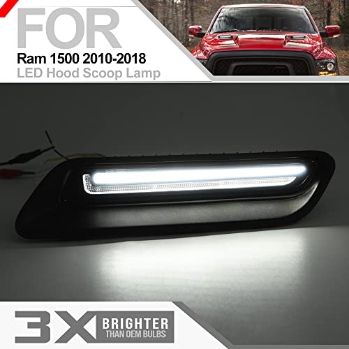 LED Hood Vent Lights for Ram 1500 - White/Amber