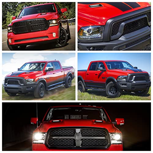 LED Hood Vent Lights for Ram 1500 - White/Amber