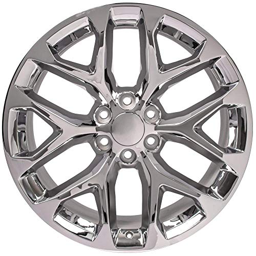 22" Snowflake Wheel Fits Chevy Silverado - Chrome