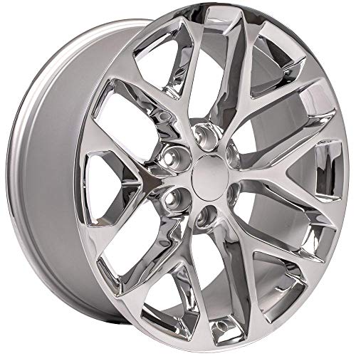 22" Snowflake Wheel Fits Chevy Silverado - Chrome