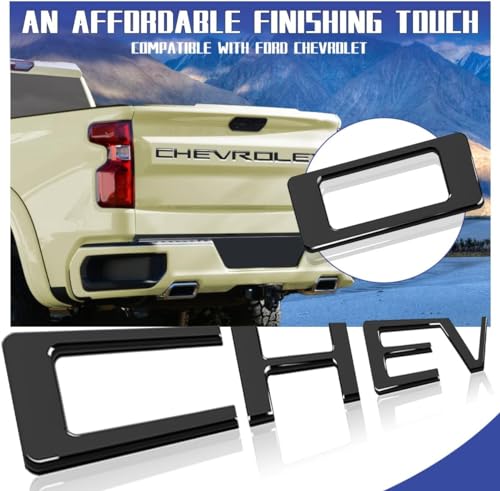 Chevrolet 3D Raised Tailgate Emblem Inserts - Silverado