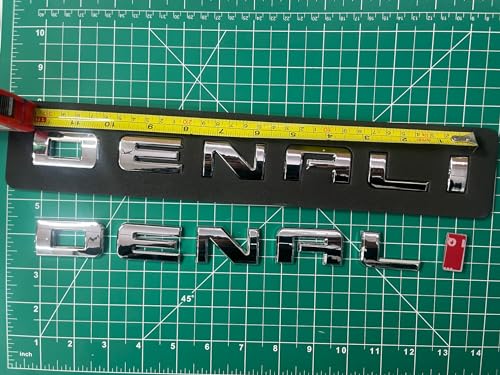 GMC Yukon & Sierra Nameplate Emblem HD Badge - Chrome