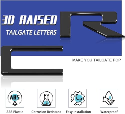 Chevrolet 3D Raised Tailgate Emblem Inserts - Silverado