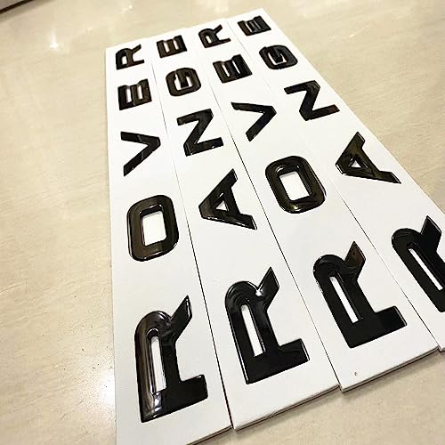 Rover Range Gloss Black Emblem Badge 10 Letters