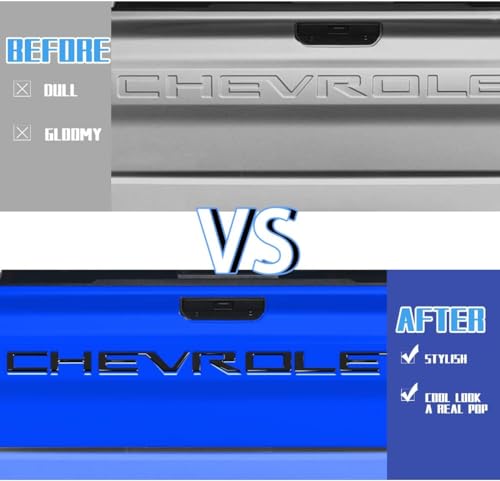 Chevrolet 3D Raised Tailgate Emblem Inserts - Silverado
