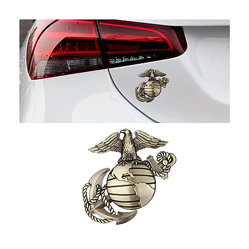 US Marine Corps Car Emblem, Universal 3D Logo