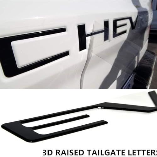 Chevrolet 3D Raised Tailgate Emblem Inserts - Silverado