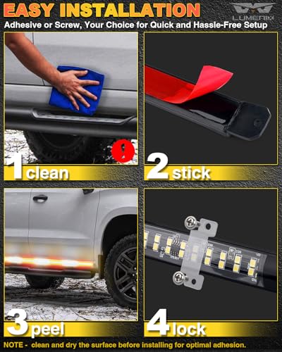 LUMENIX 70" Emergency Strobe Lights for Trucks & Pickups