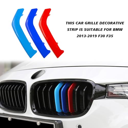 BEYPOVK Car Grille Insert Trims, M-Colored Grill Strips